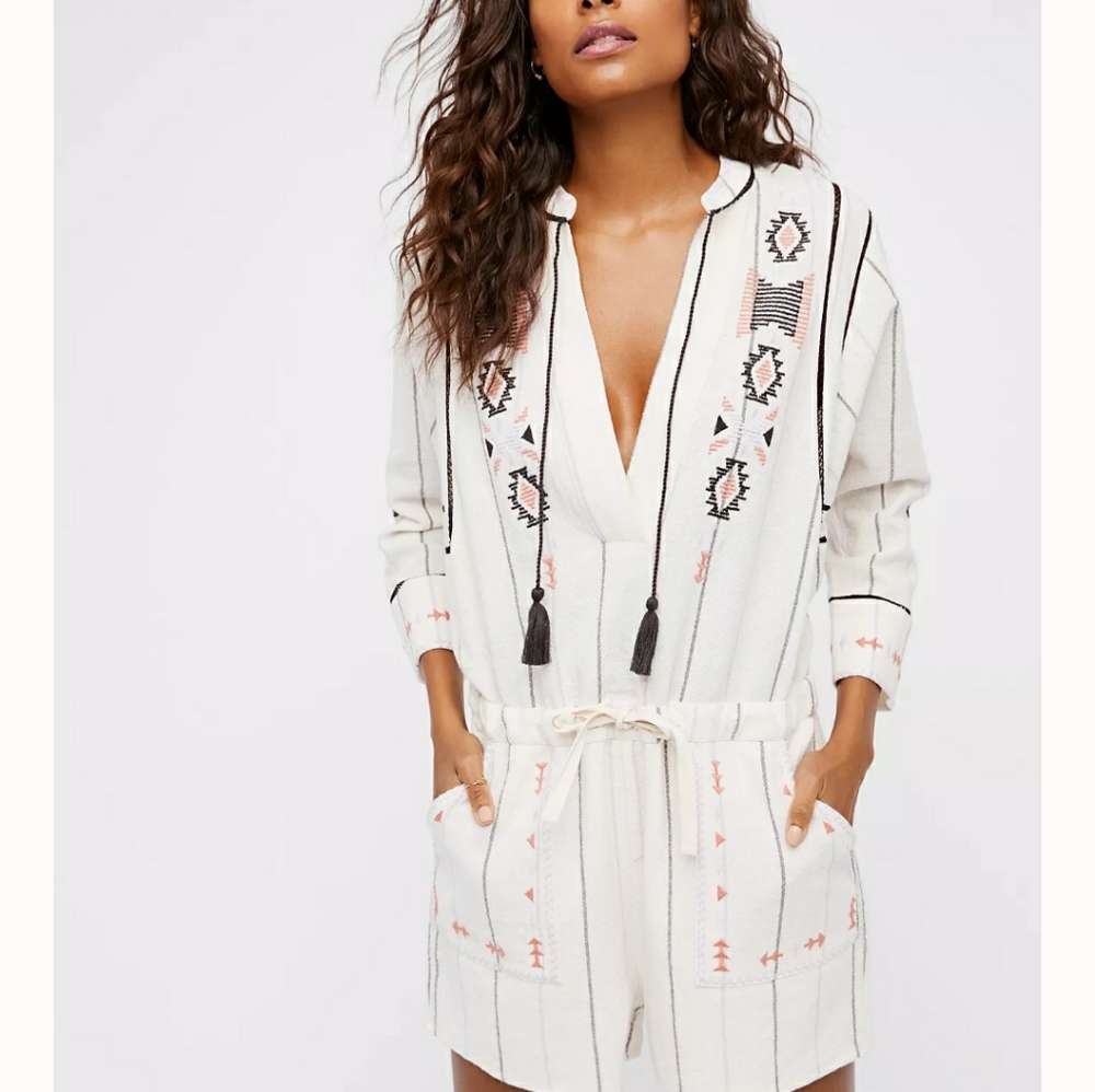 Free People Boho Romper size Medium